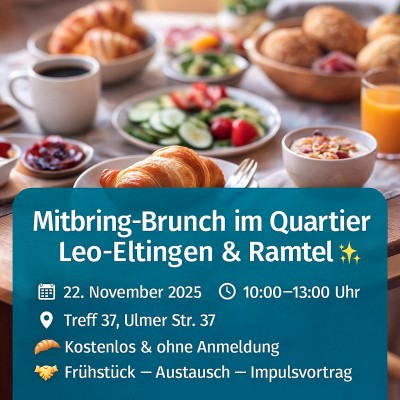 Mitbring-Brunch stärkt Nachbarschaft im Quartier Leo-Eltingen &amp; -Ramtel